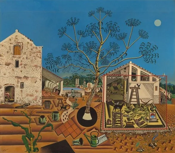 Obra de Joan Miró de la Masia.