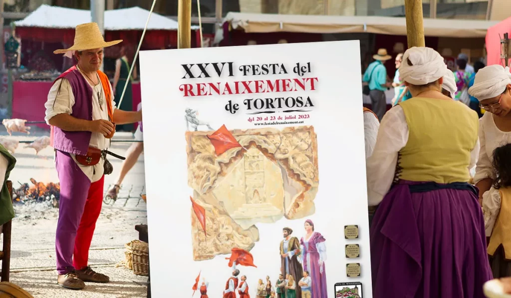 Cartell de les Festes del Renaixement de Tortosa, 2023.