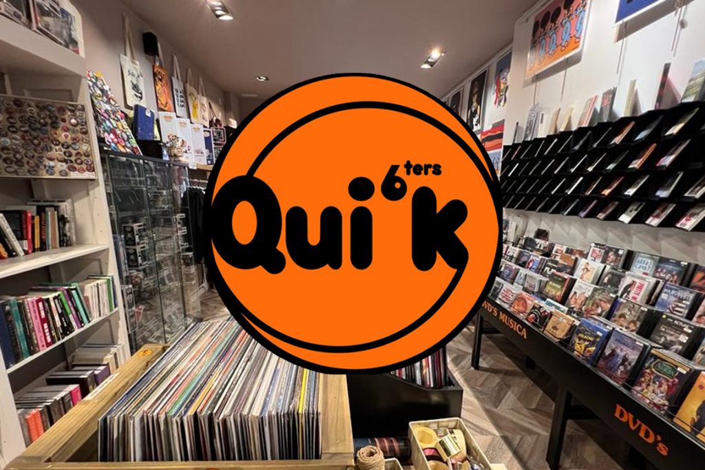 Logo de la botiga Discos Qui'k a Reus.