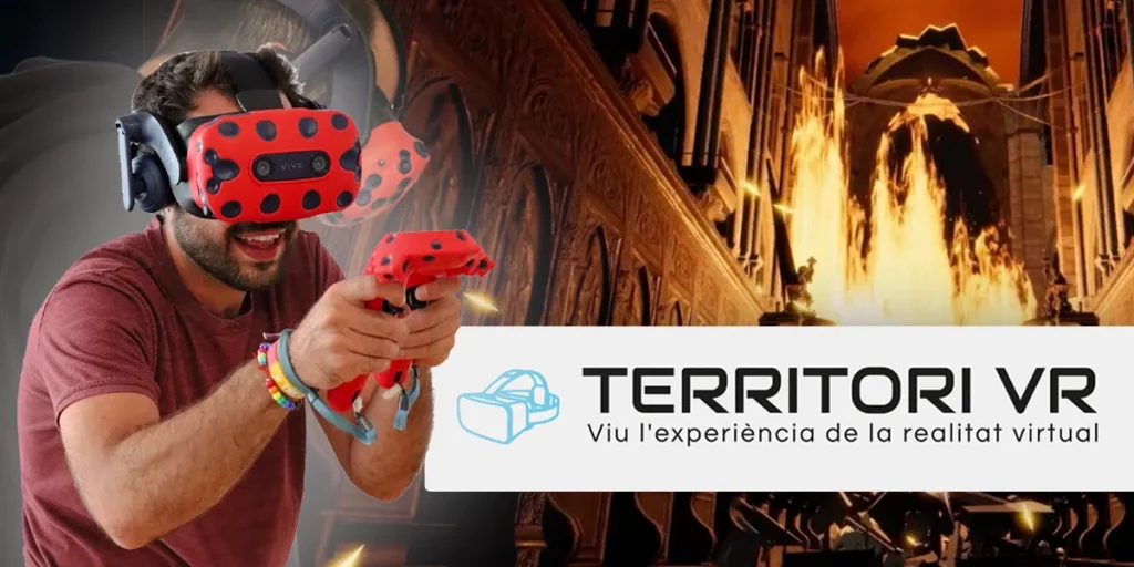Logo de Territori VR, la sala de jocs de realitat virtual i escape rooms de Reus.