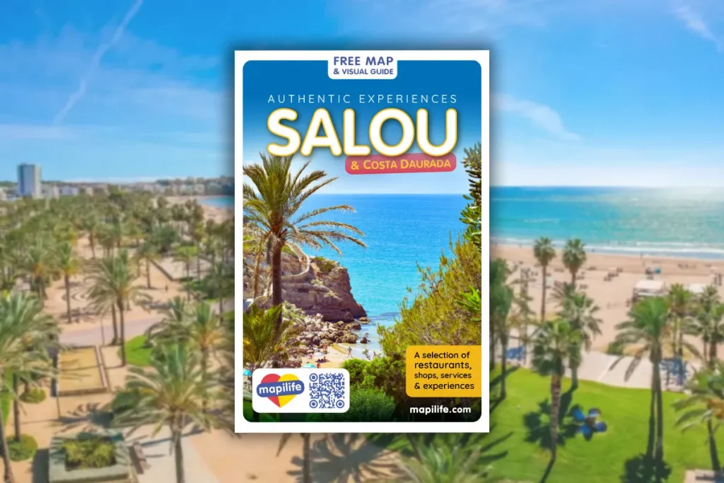 Guia Mpailife Salou 2024, portada dedicada a la Cala Llenguadets