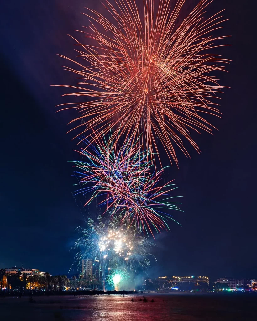 Fireworks display in Salou