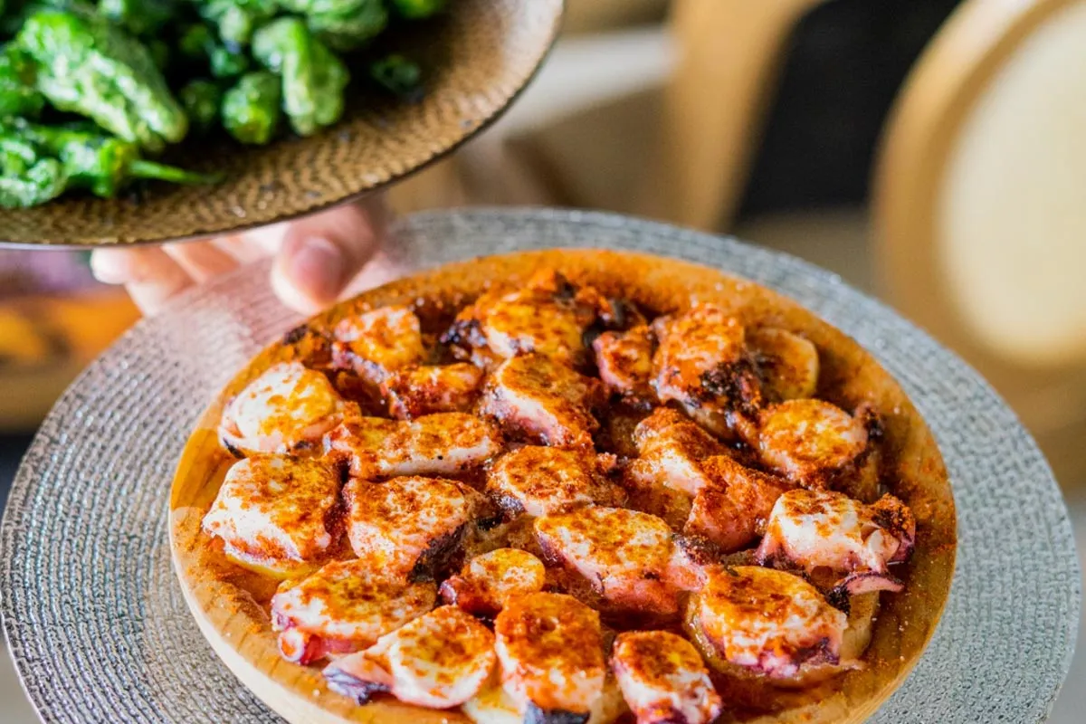 Pulpo a la gallega en Mur Mur de Salou.