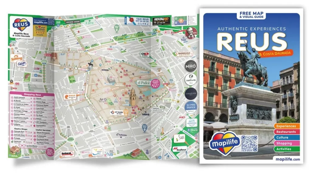 Mapa de Reus de la guia Mapilife