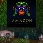 Logo del primer speakeasy de Salou, Amazon The Secret Jungle, amb disseny selvàtic.