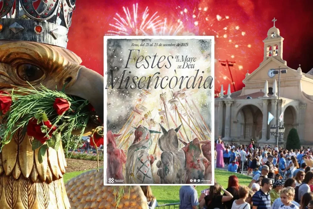Cartell oficial de les Festes de Misericòrdia Reus 2025.