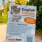 Poster amb l'anunci de Music O Clock de Reus