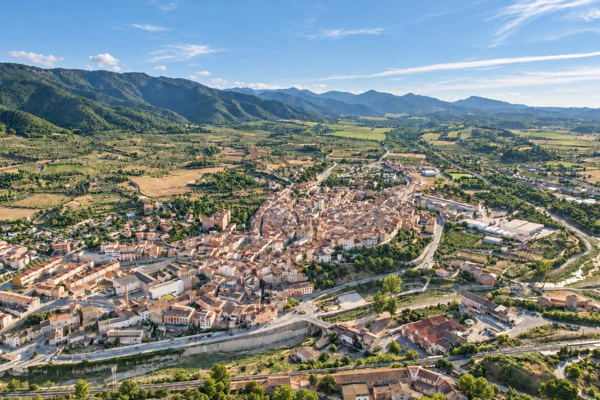 Vista aèria de l'Espluga de Francolí.